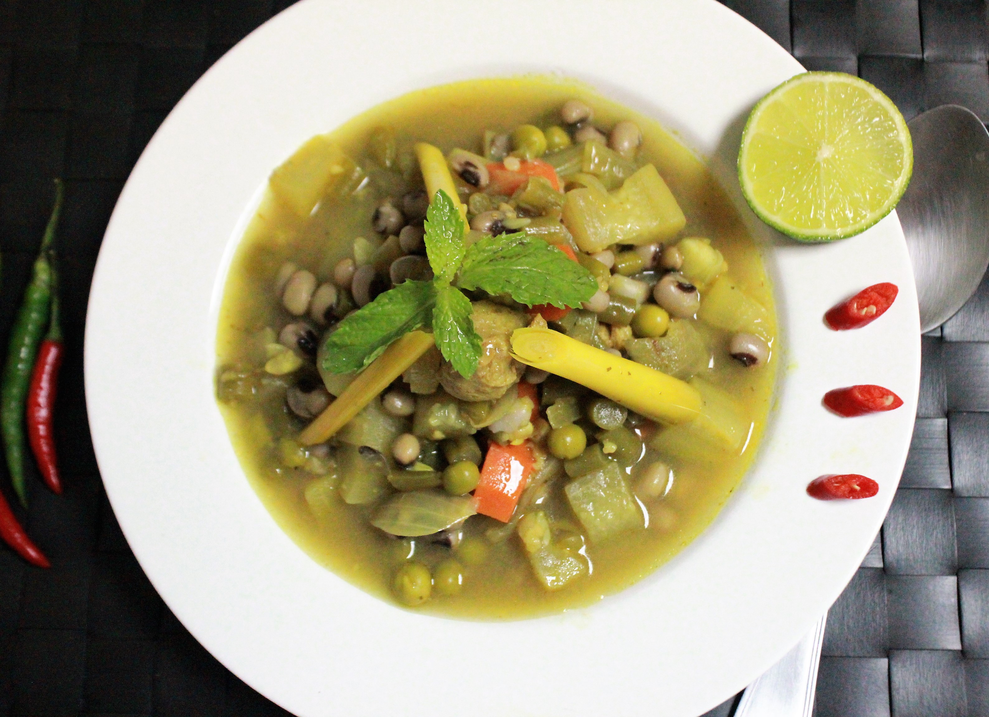 Lemony Veg. Soya Stew 