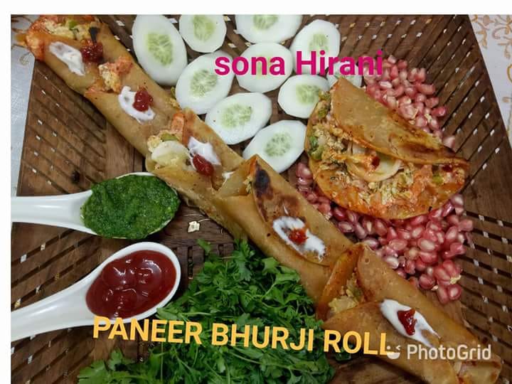 paneer bhurji roll