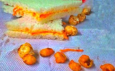 Mayo Carrot Sandwich