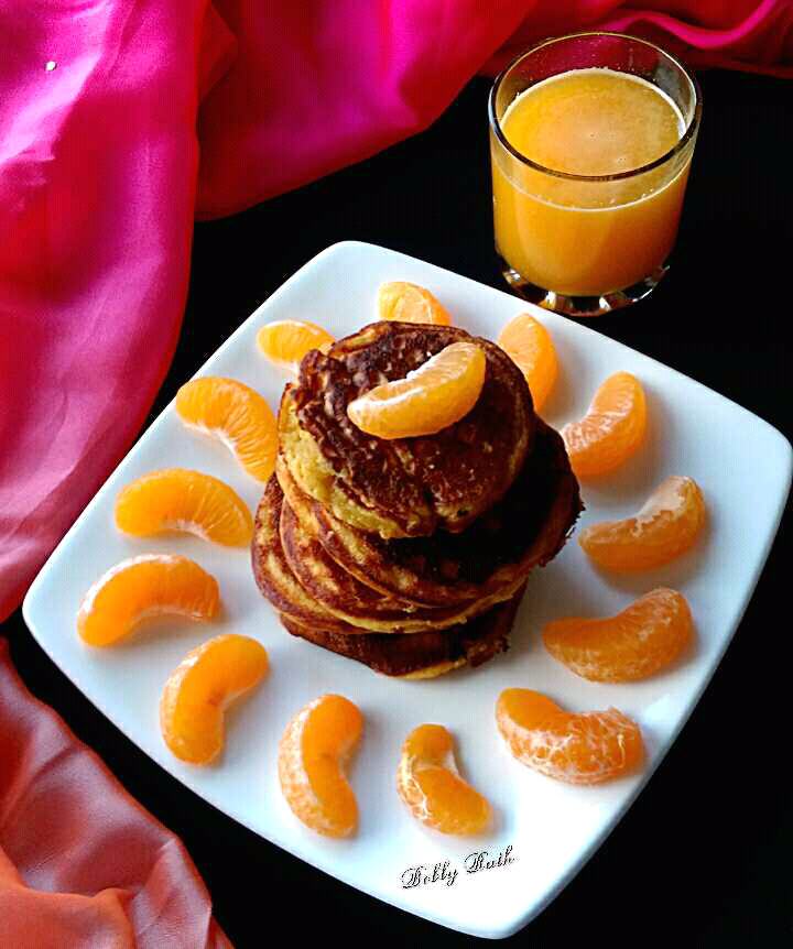 Cottage Cheese Orange Pancake