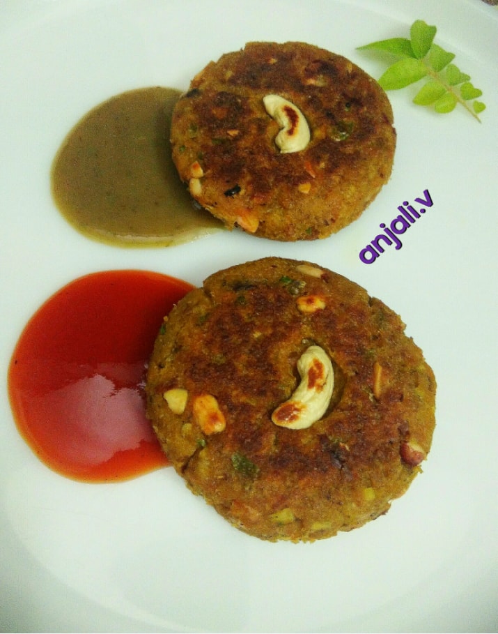 Peanut Soya Chapli Kebab