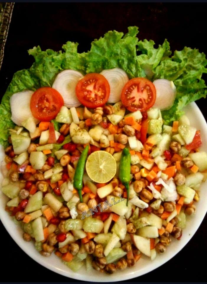 Chickpea fruit salad