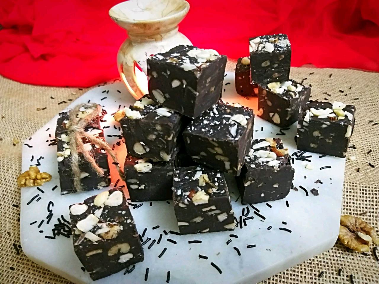 Dry Fruits Chocolate Fudge