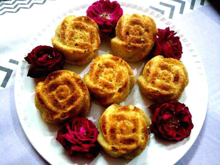 Rose Shape Muffins
