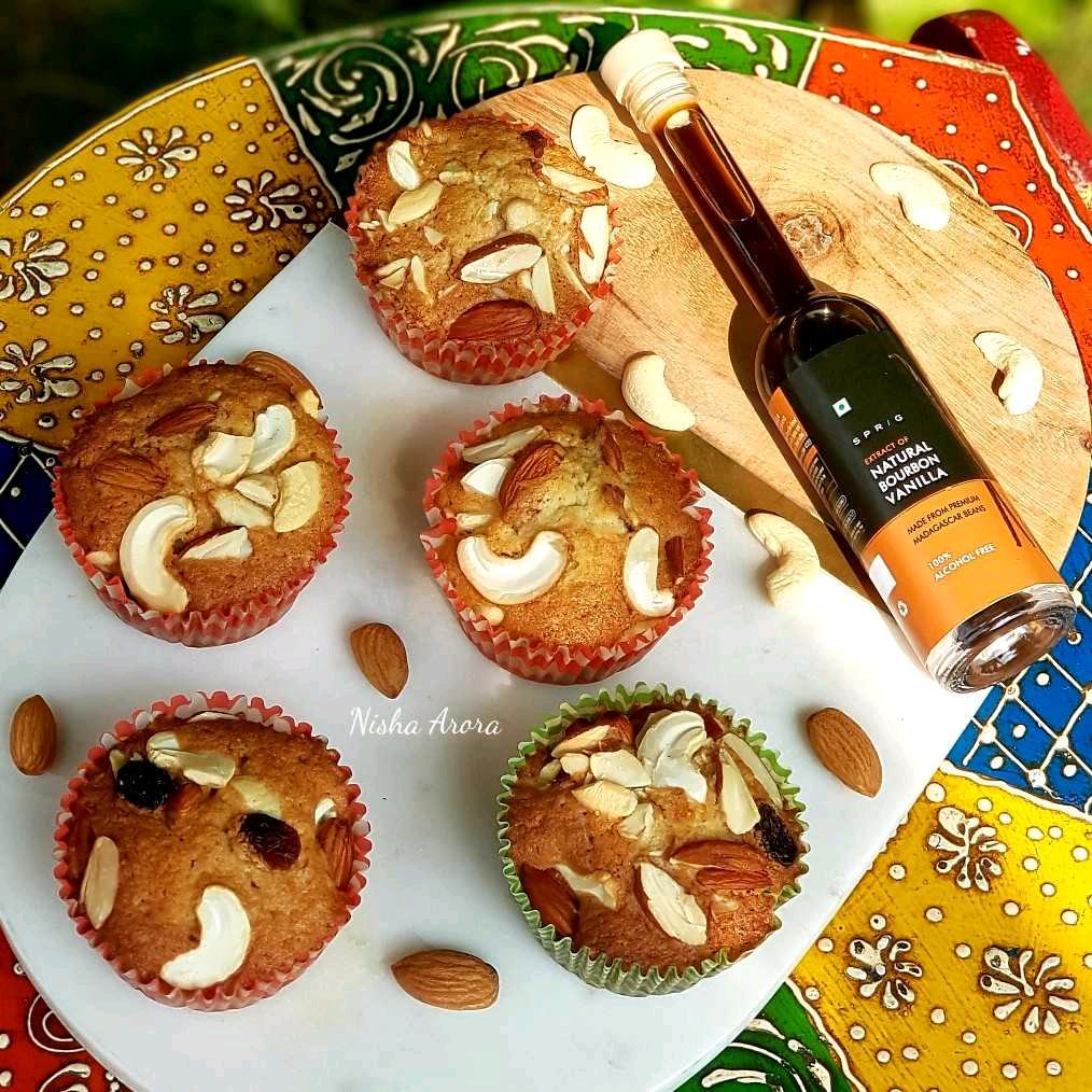 Dryfruit Vanilla Muffins