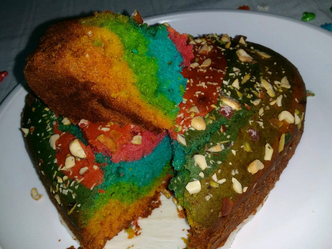 Rainbow Marbled Cake