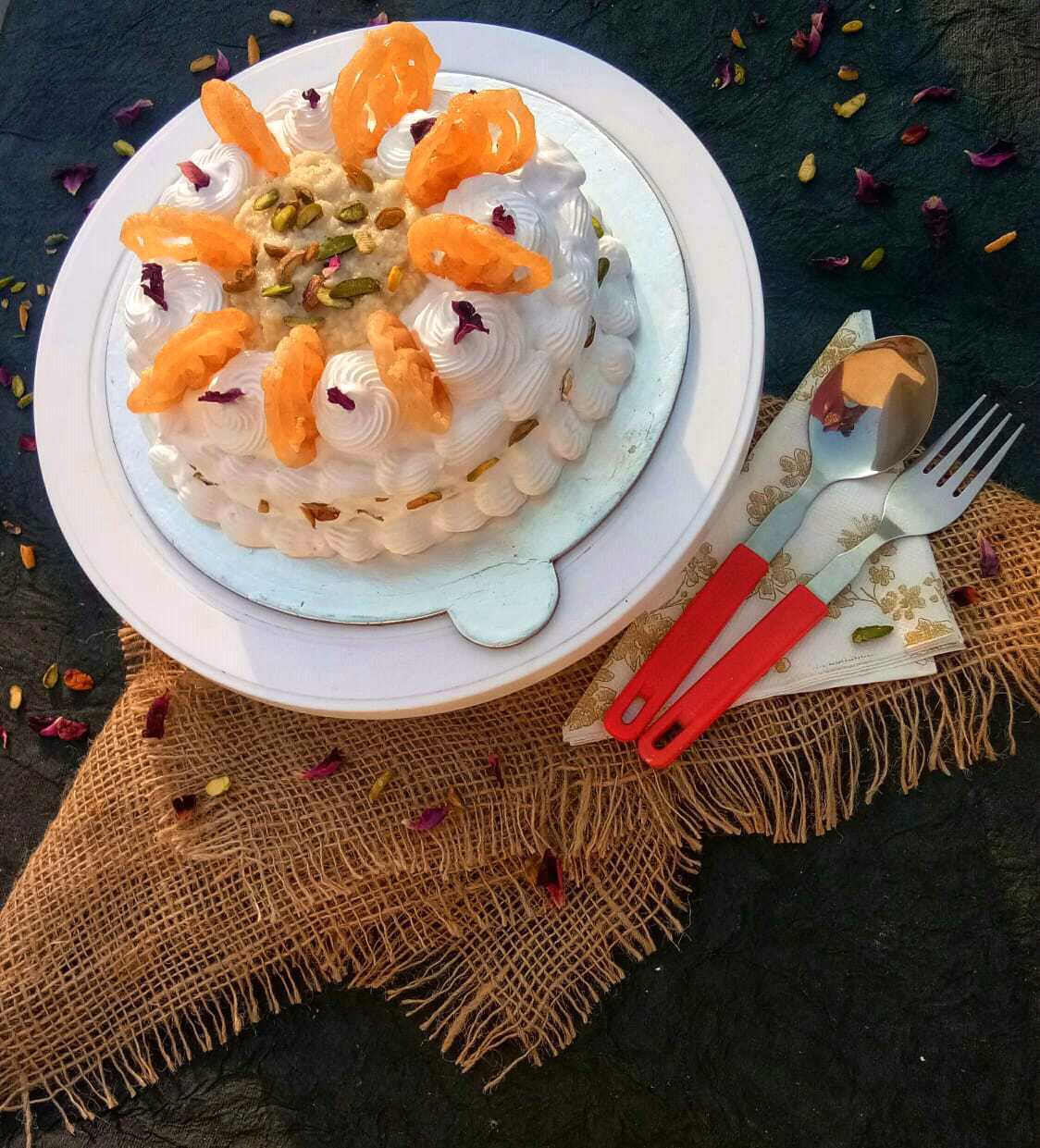 Jalebi Rabdi Cake 