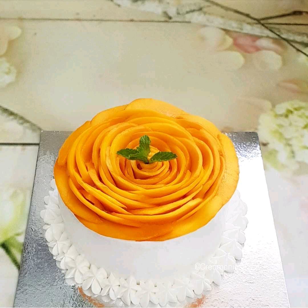 Mango Rose Cake