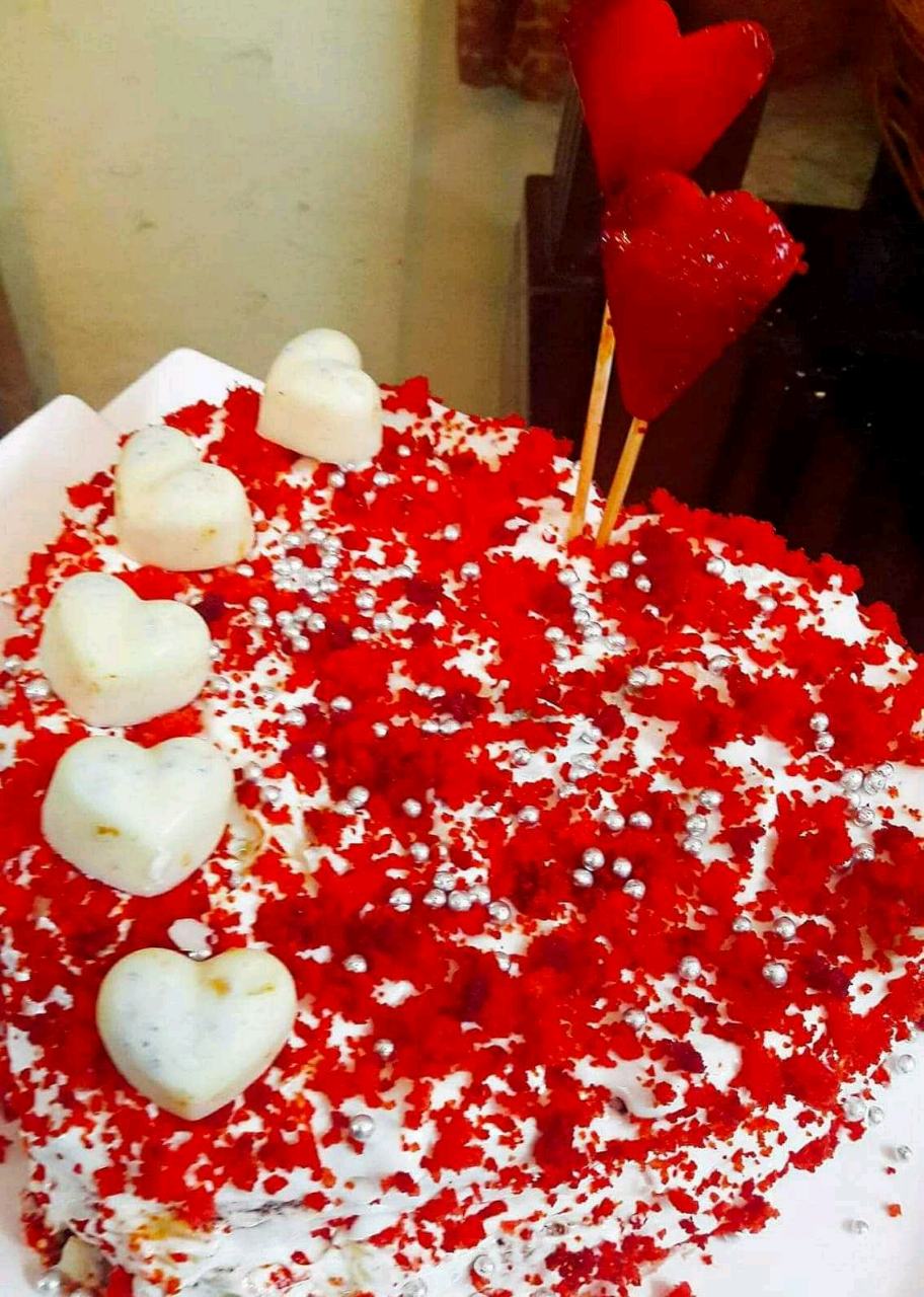 Beetroot Red velvet Cake With Kiwi Shreekhand Frosting