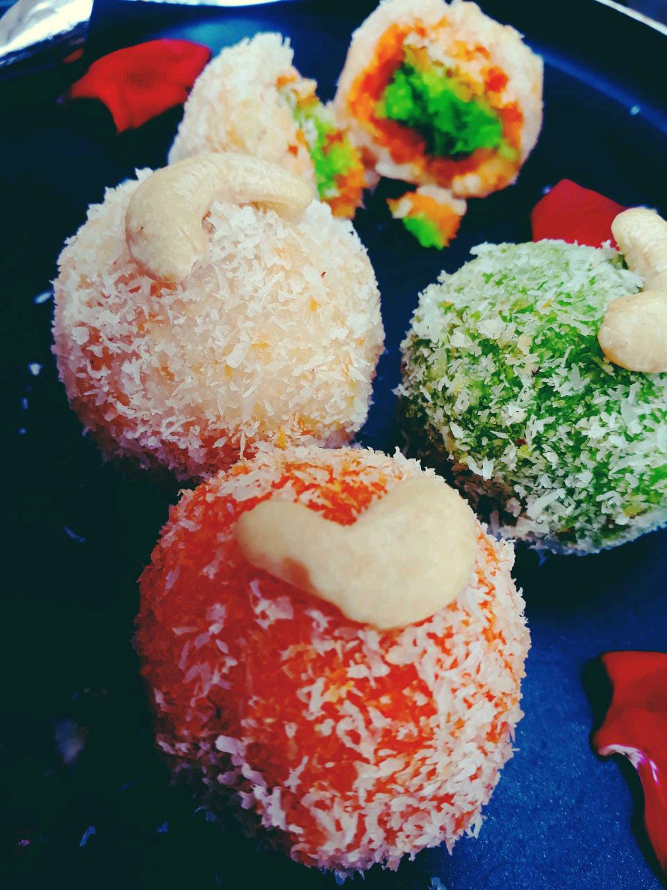 Tricolor Mystery Coconut Laddoo