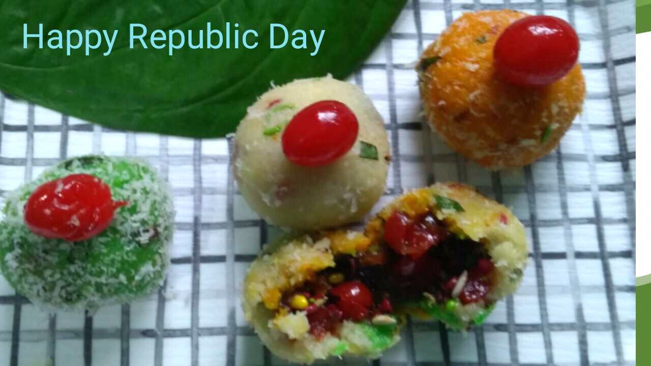 Tri Colour Paan Coconut Laduoo