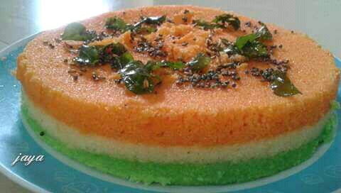 Tricolour Rava Dhokla