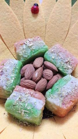 Tricolour Milk Powder Barfi