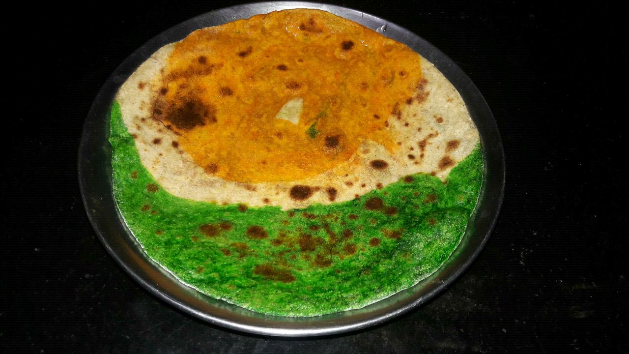 Tri colour chapati