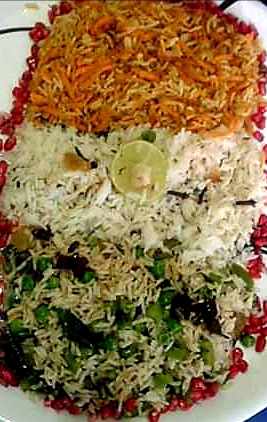 Healthy Tiranga Rice No food colour added