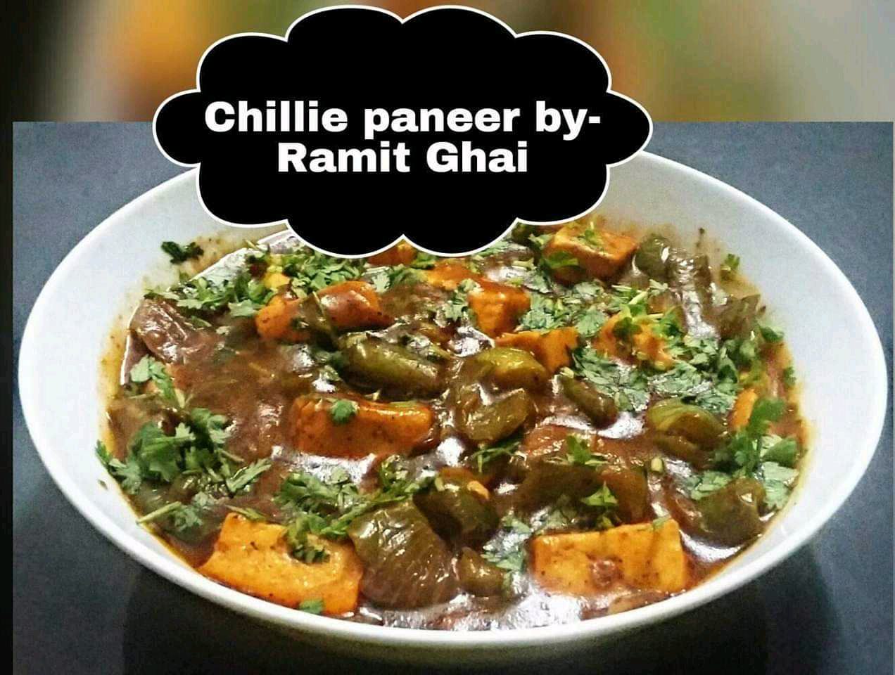 Chilli Paneer (dry/curry)