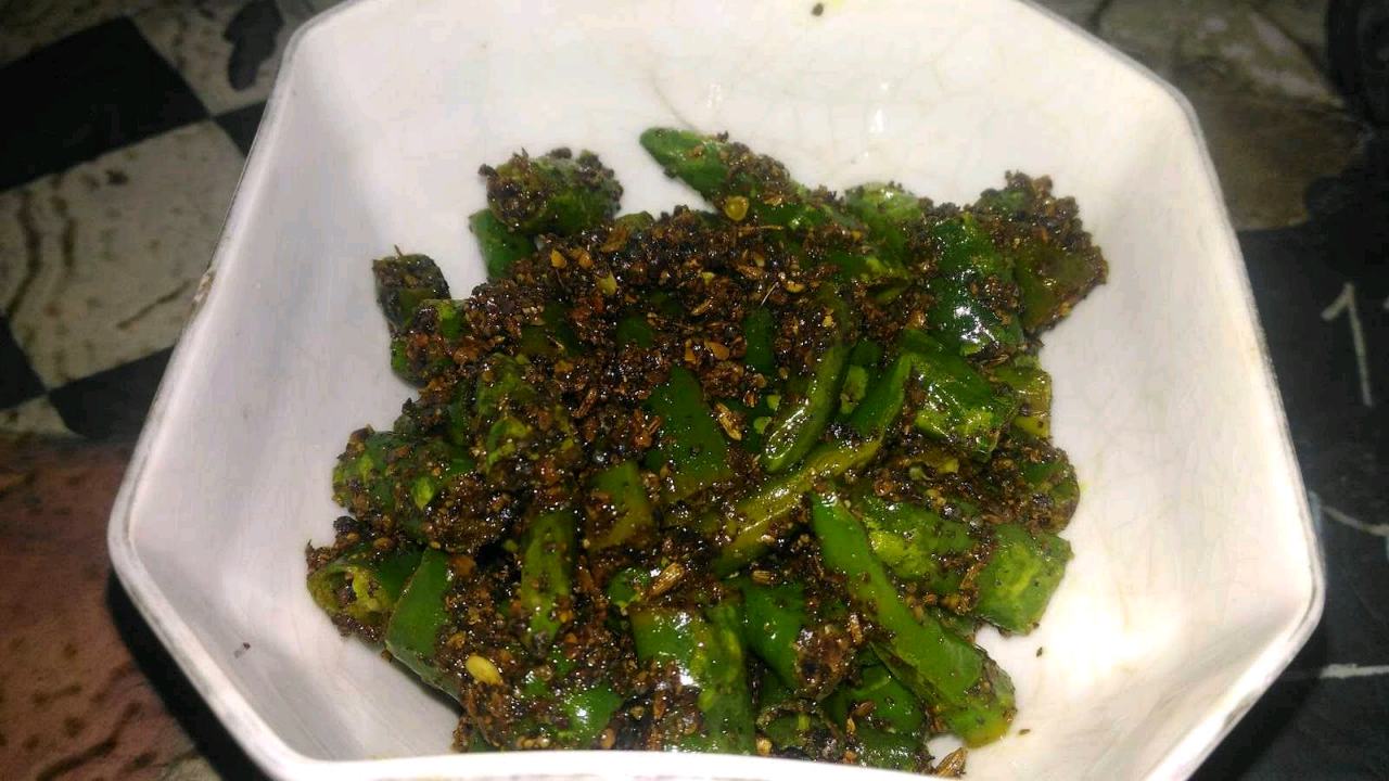 Instant Green Chilly Pickle