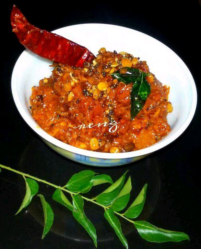 Nilava Tomato Pachadi, Andhra Style Tomato Pickle 
