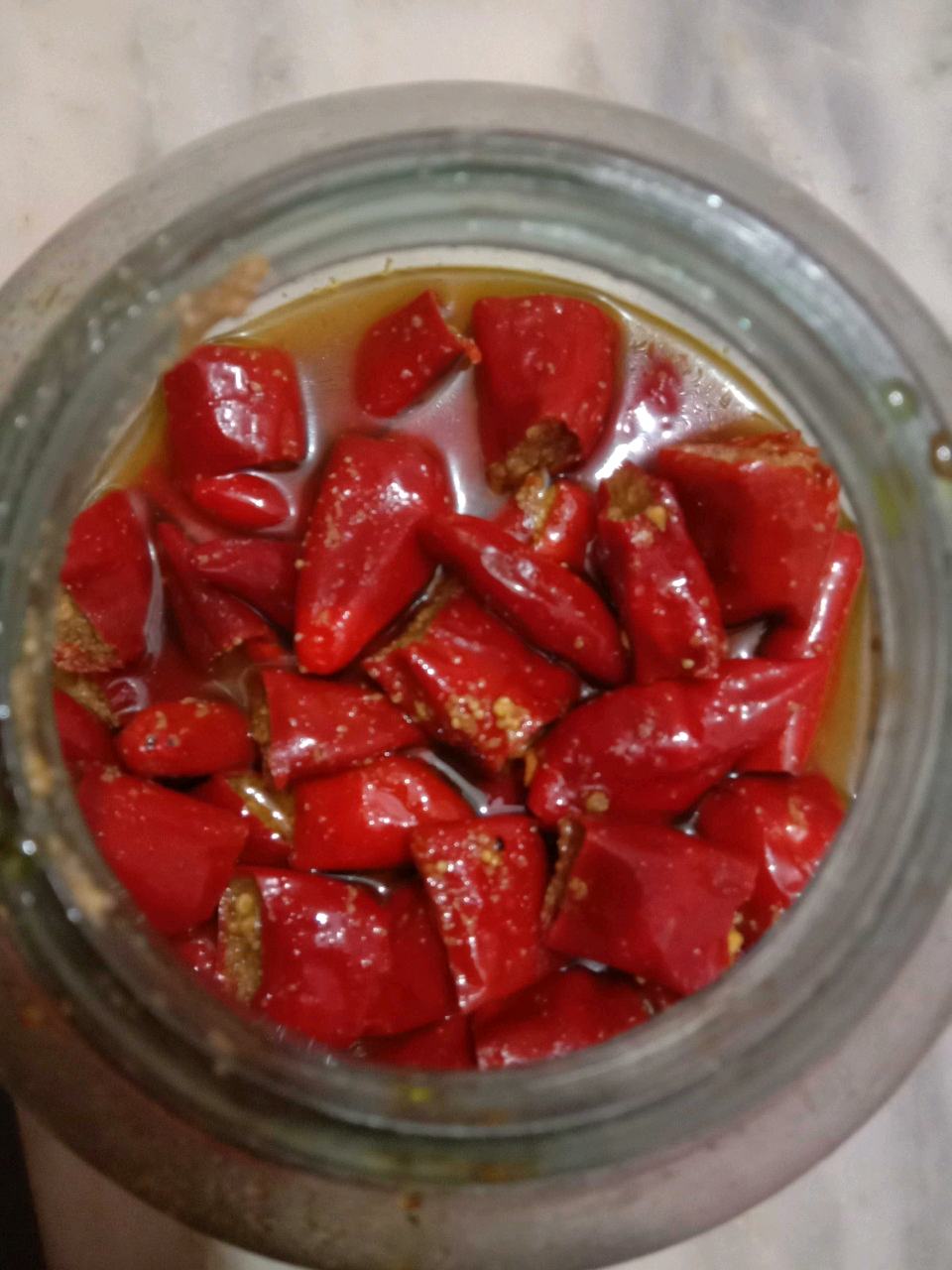Stuffed Red Chilli Pickle 