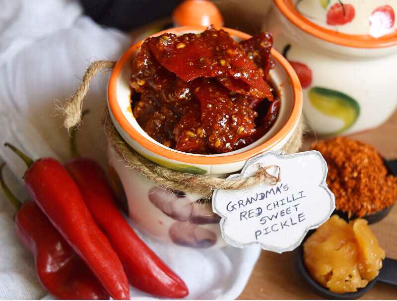 Grandma's Red Chilli Sweet Pickle 