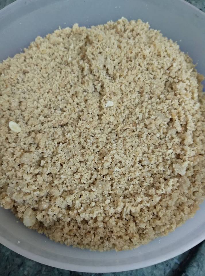 Semi Roasted Almond-poppy Seed Halwa