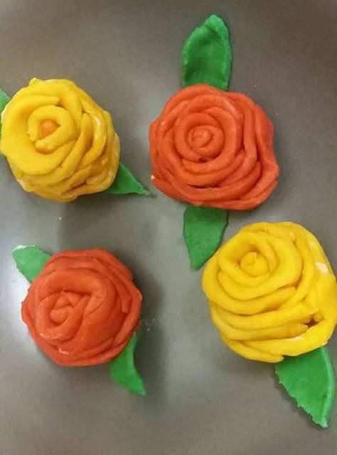 Sweet Sesame Rose Pitha