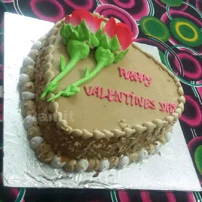 Valentine's Day Chocolate Cream Cake