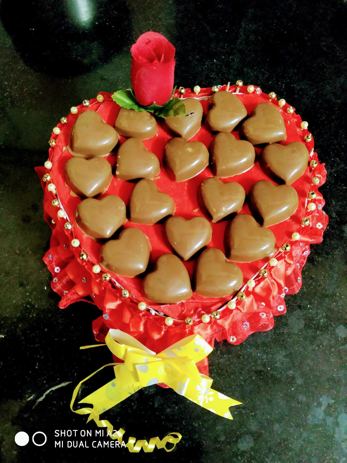 Valentine heart chocolate