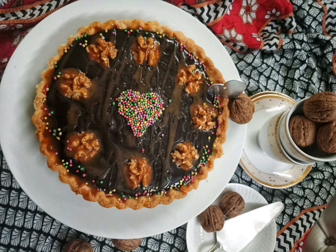 Chocolate Walnut Tart