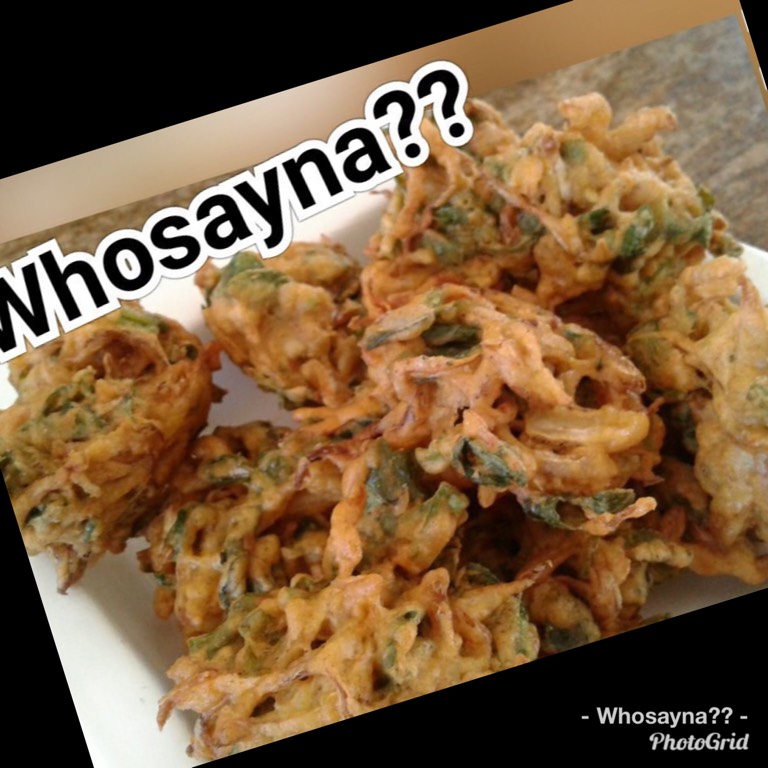 Whosayna’s Spinach and Cabbage Pakoras