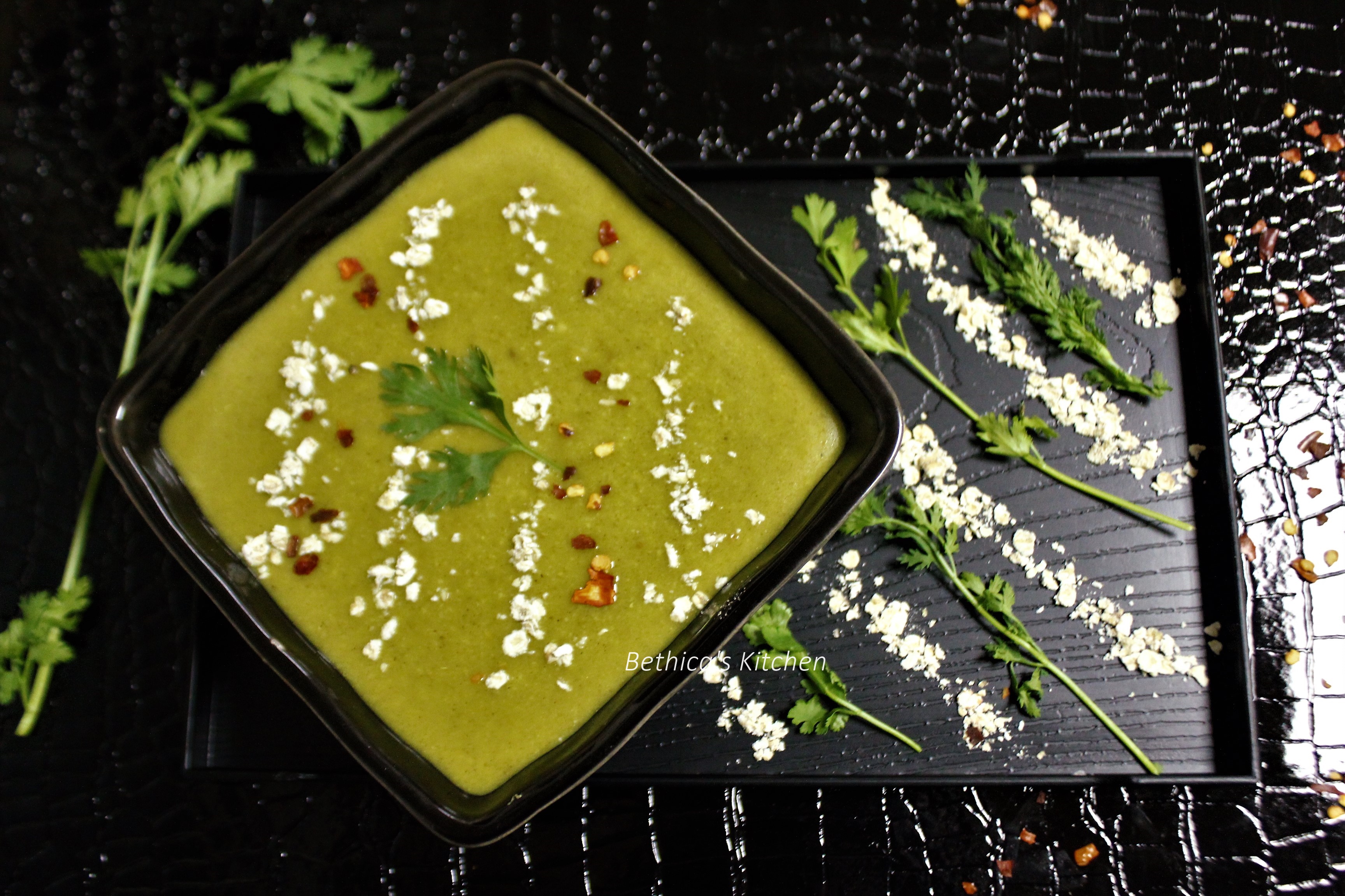 Oats Coriander Leaves Kadhi 