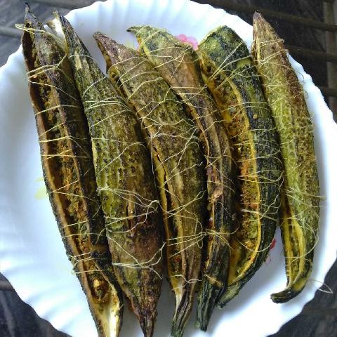 Healthy Stuffed Karela's.....( My Own Innovation, Stuffed With It's Own Skin, Unique Indian Dish With Yummilicious Flavour)...Hope You Will Like It.