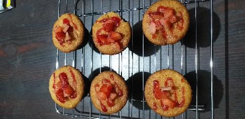 Ifb oil free cooking in microwave oven #eggless strawberry cupcakes