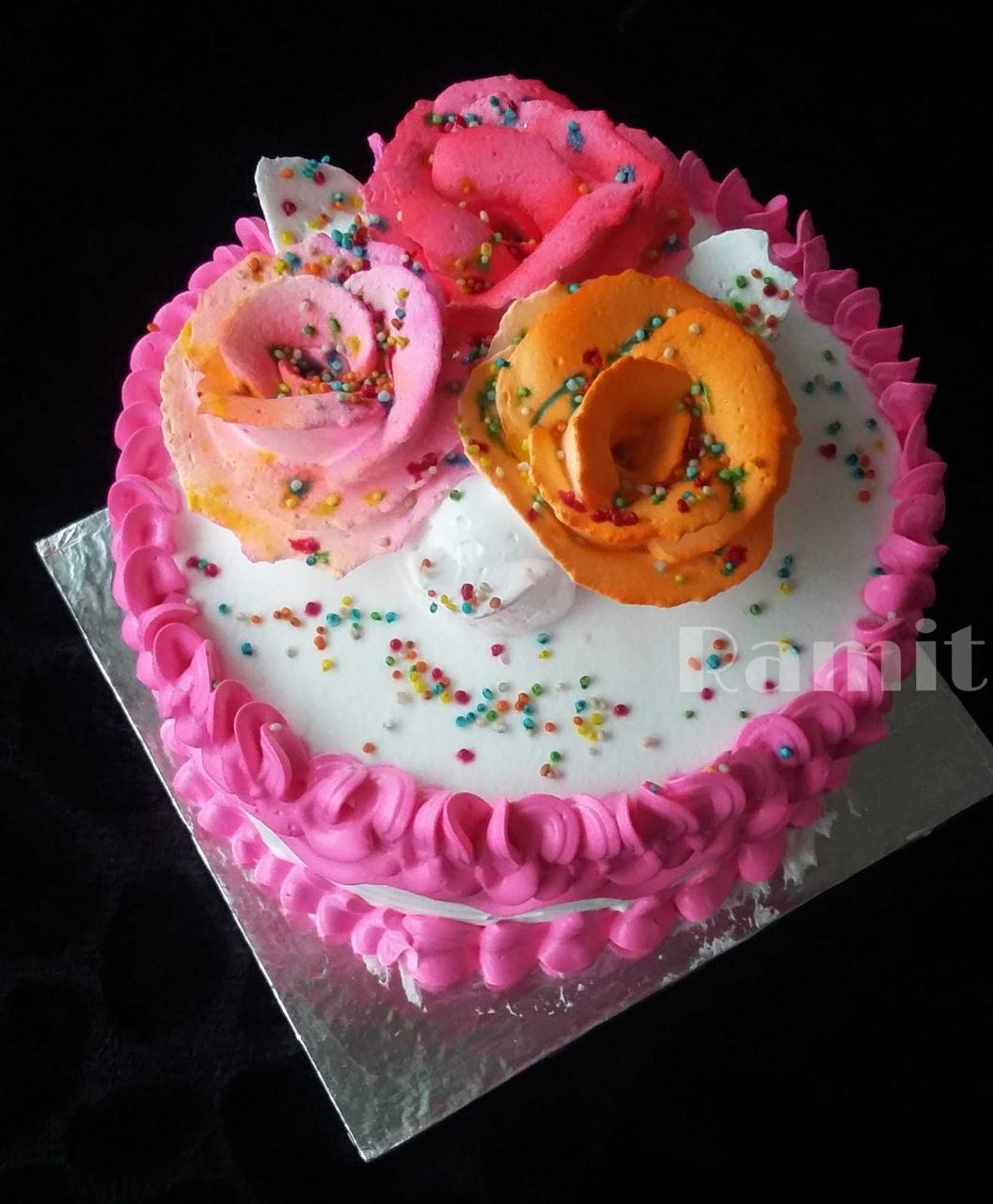 "Colourful Holi Cake"