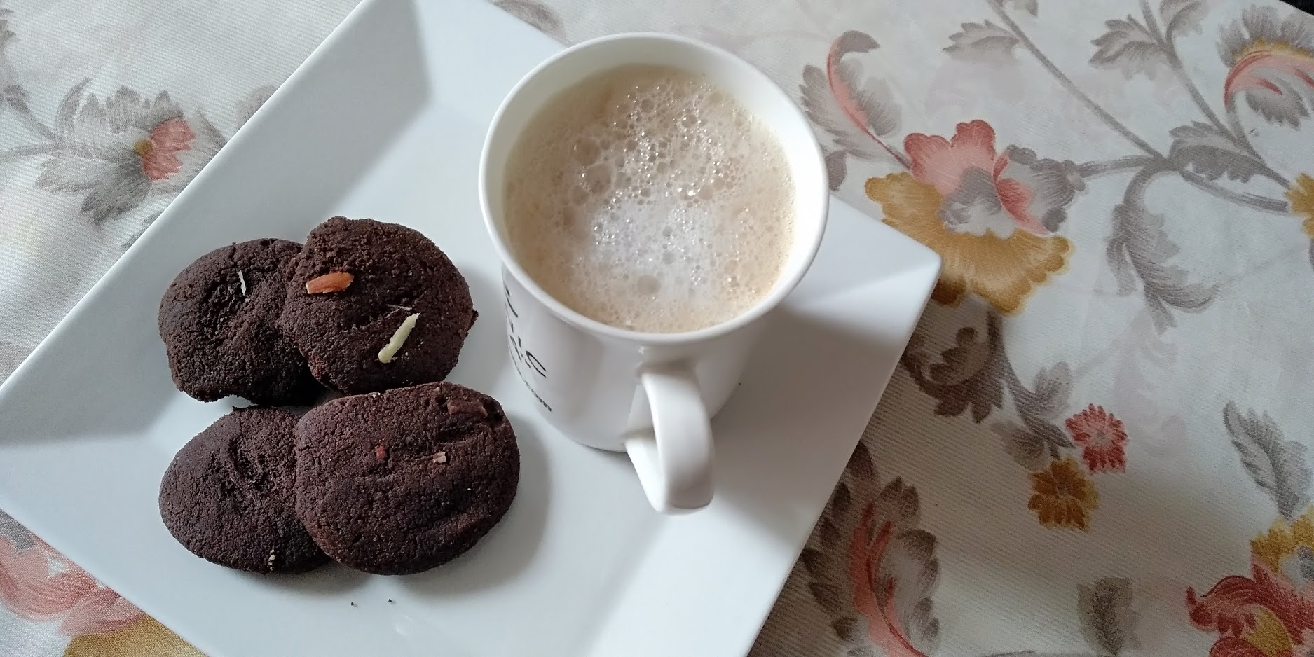 Ginger Basil Coffee with Cookies