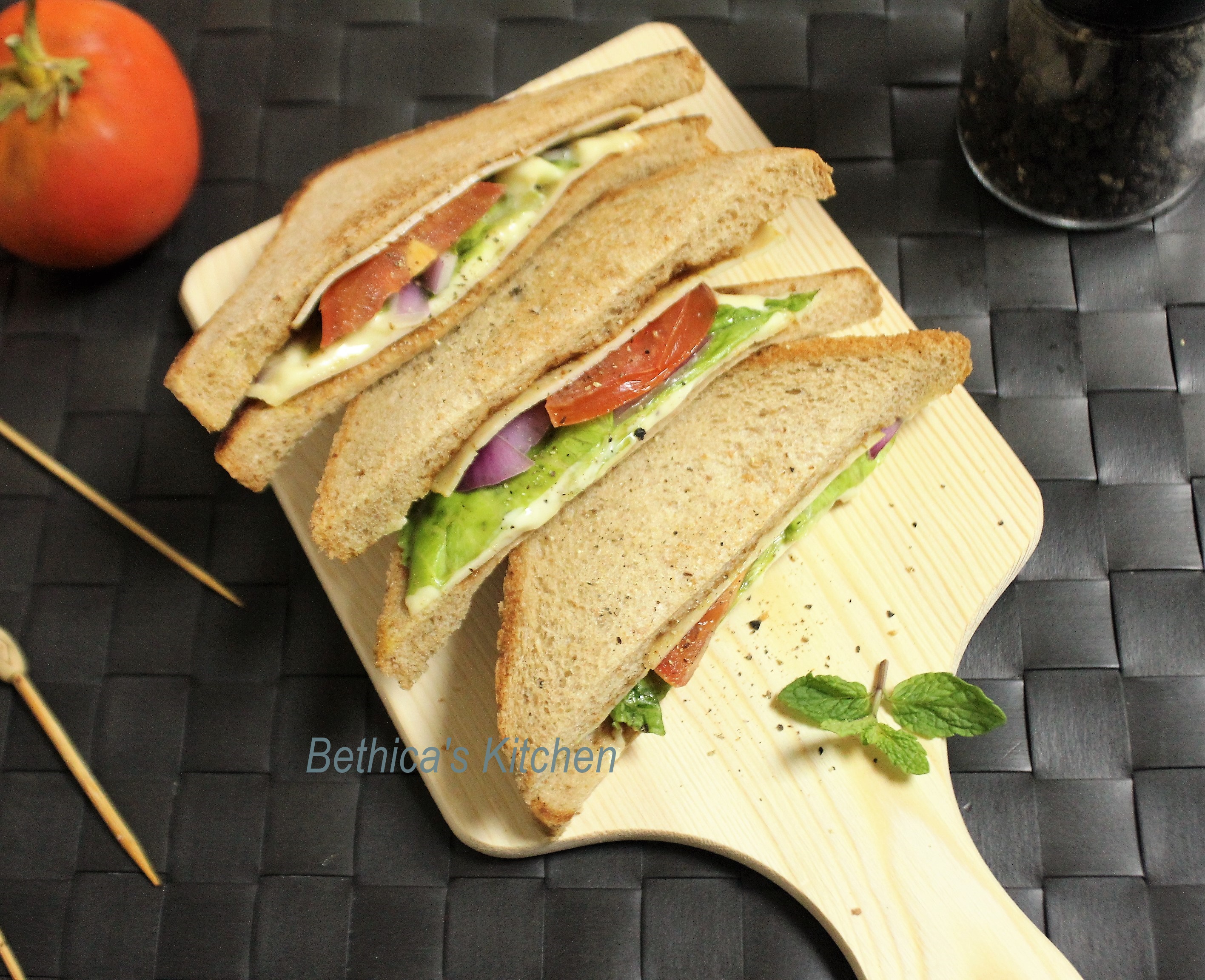 Chicken Salami Sandwich 