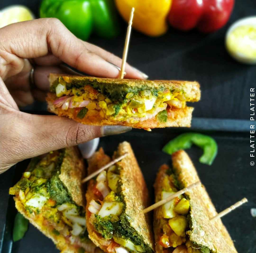 Egg Masala Sandwich