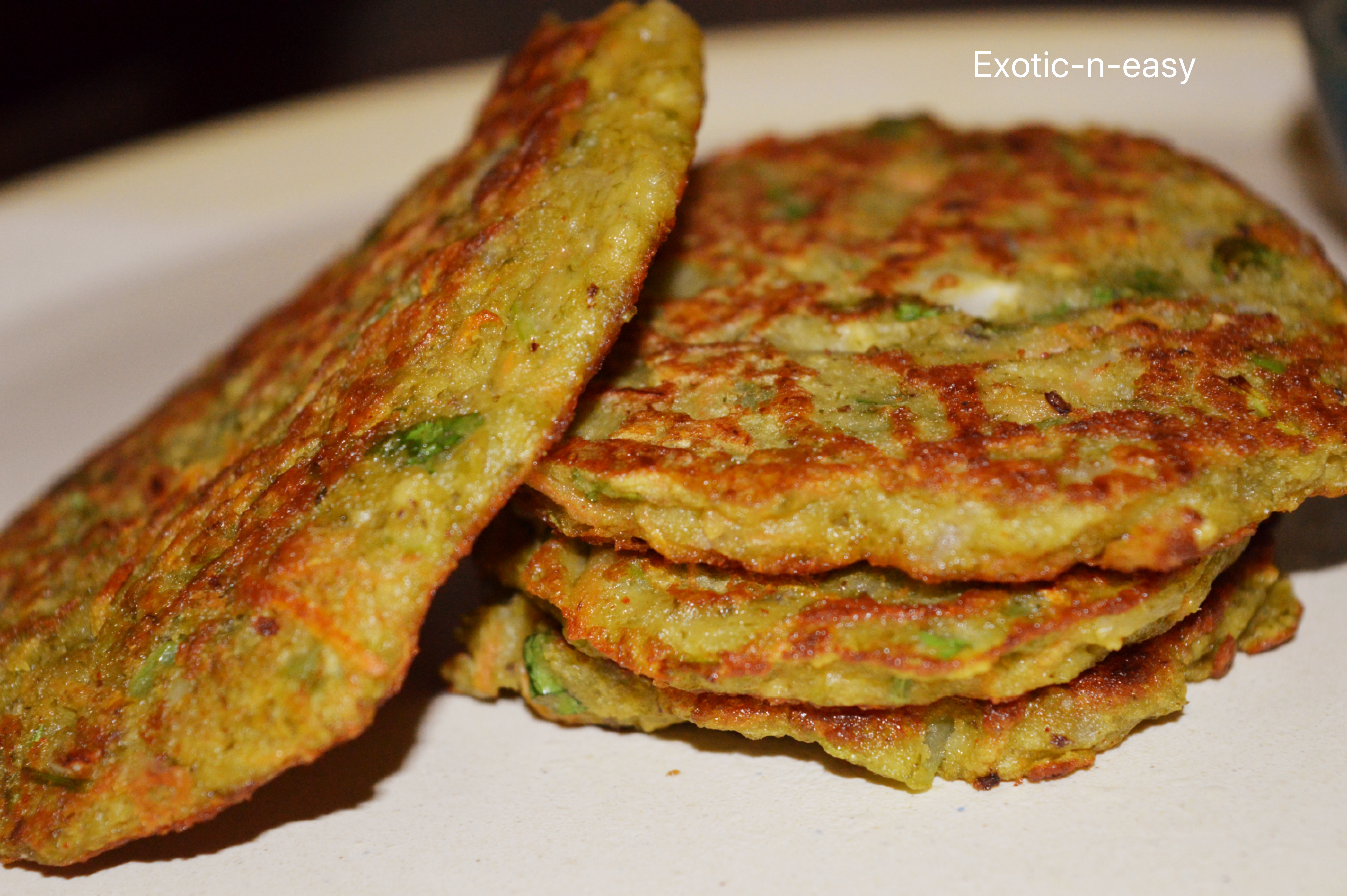 Moong Dal Veggie Pancakes