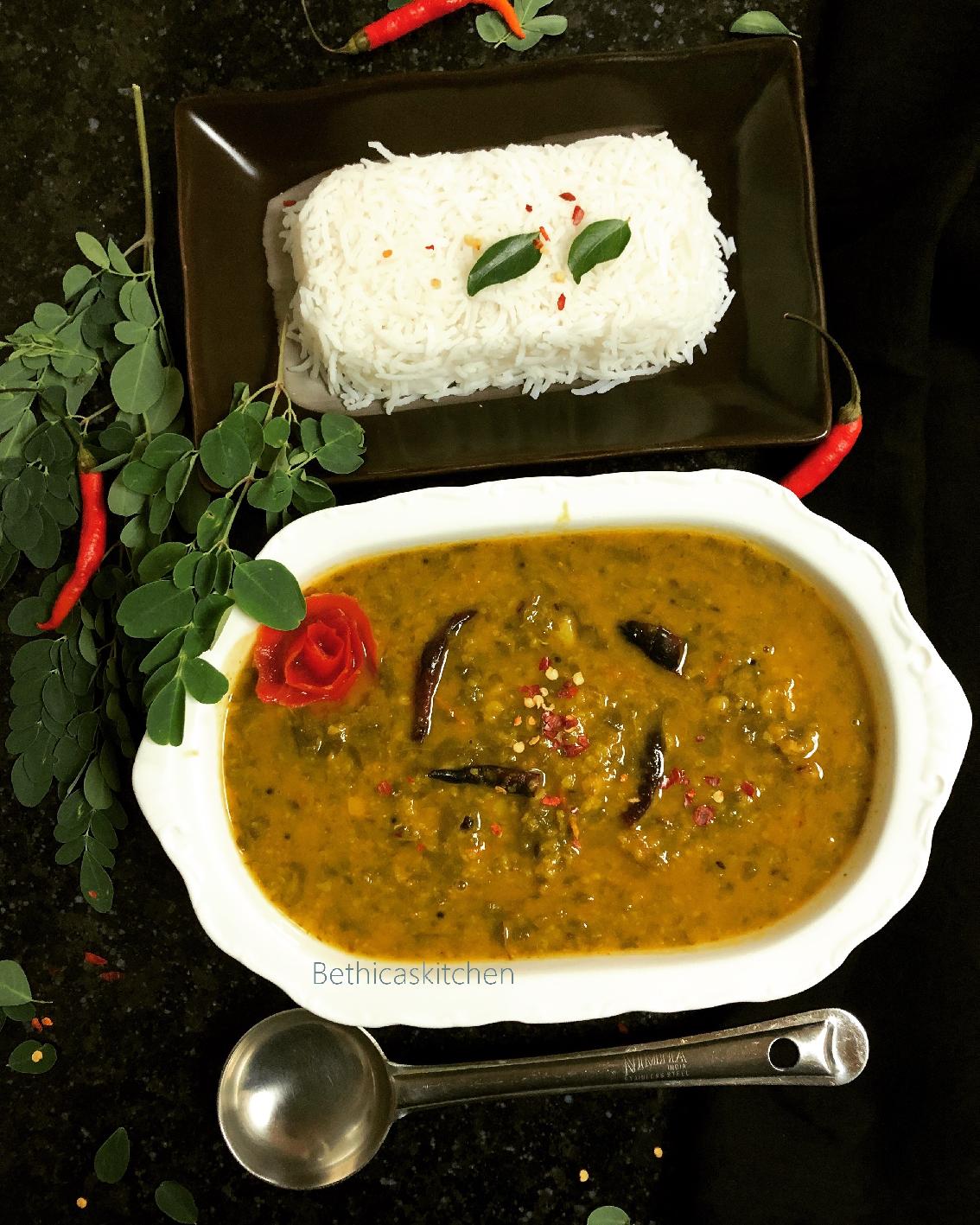 Drumstick Leaves Dal (South Indian Style)