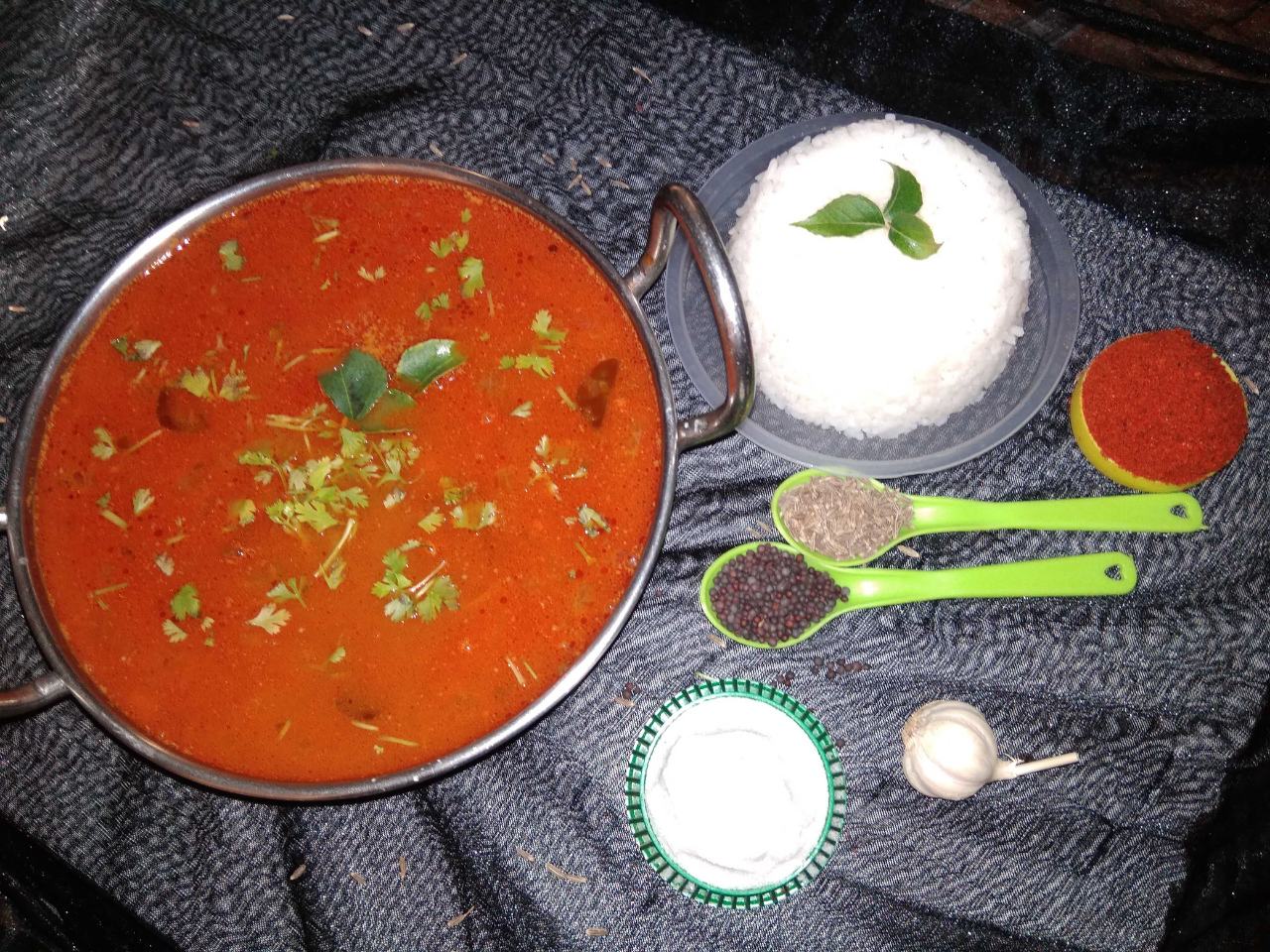 Spicy Masoor Dal sesame Sambar