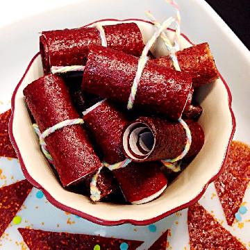 Strawberry Fruit Leather Rollups