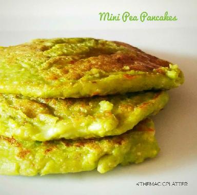 Mini Pea And Cottage Cheese Pancakes 