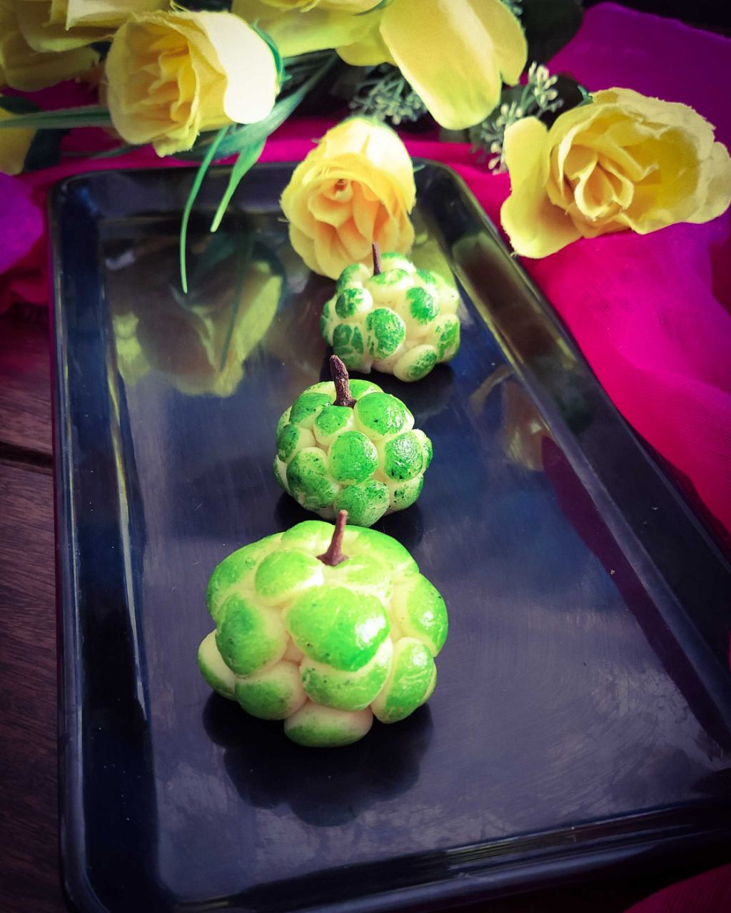 custard apple shape sweet