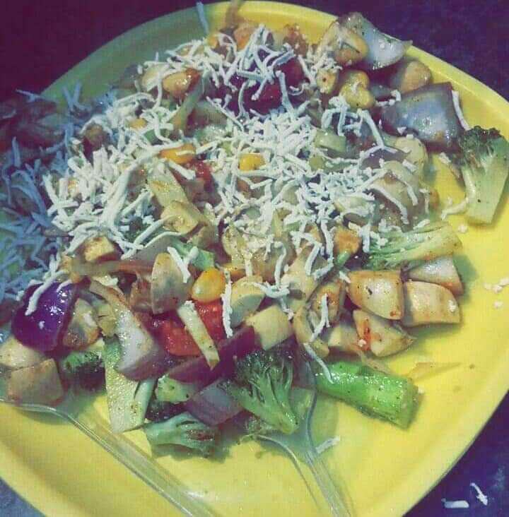 Broccoli Mushroom Corn Salad