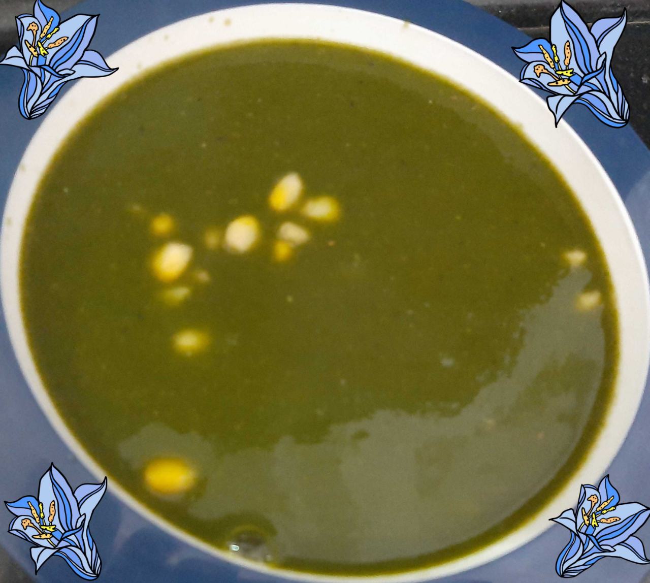 Spinach Sweet Corn Soup 
