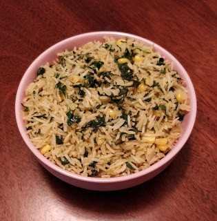 Palak Corn Rice