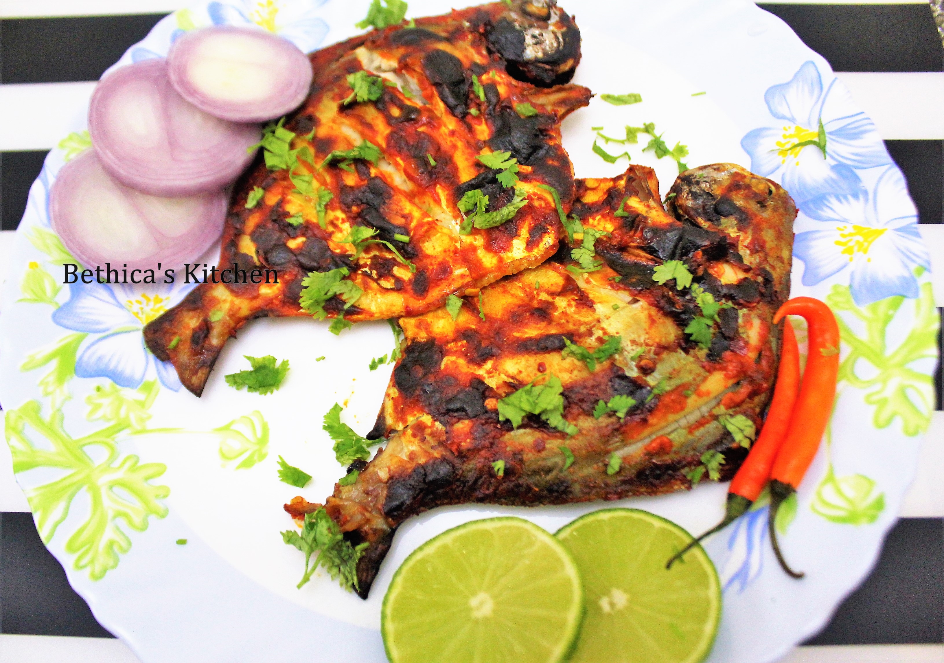 Grilled Masala Pomfret 