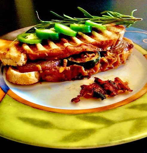 Spicy Grilled Vegetable Italian Sandwich 