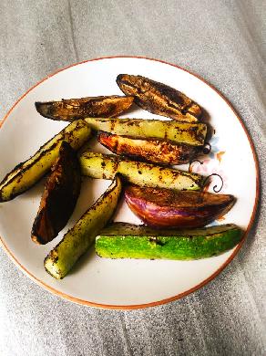 Grilled Cucumbers and Eggplant