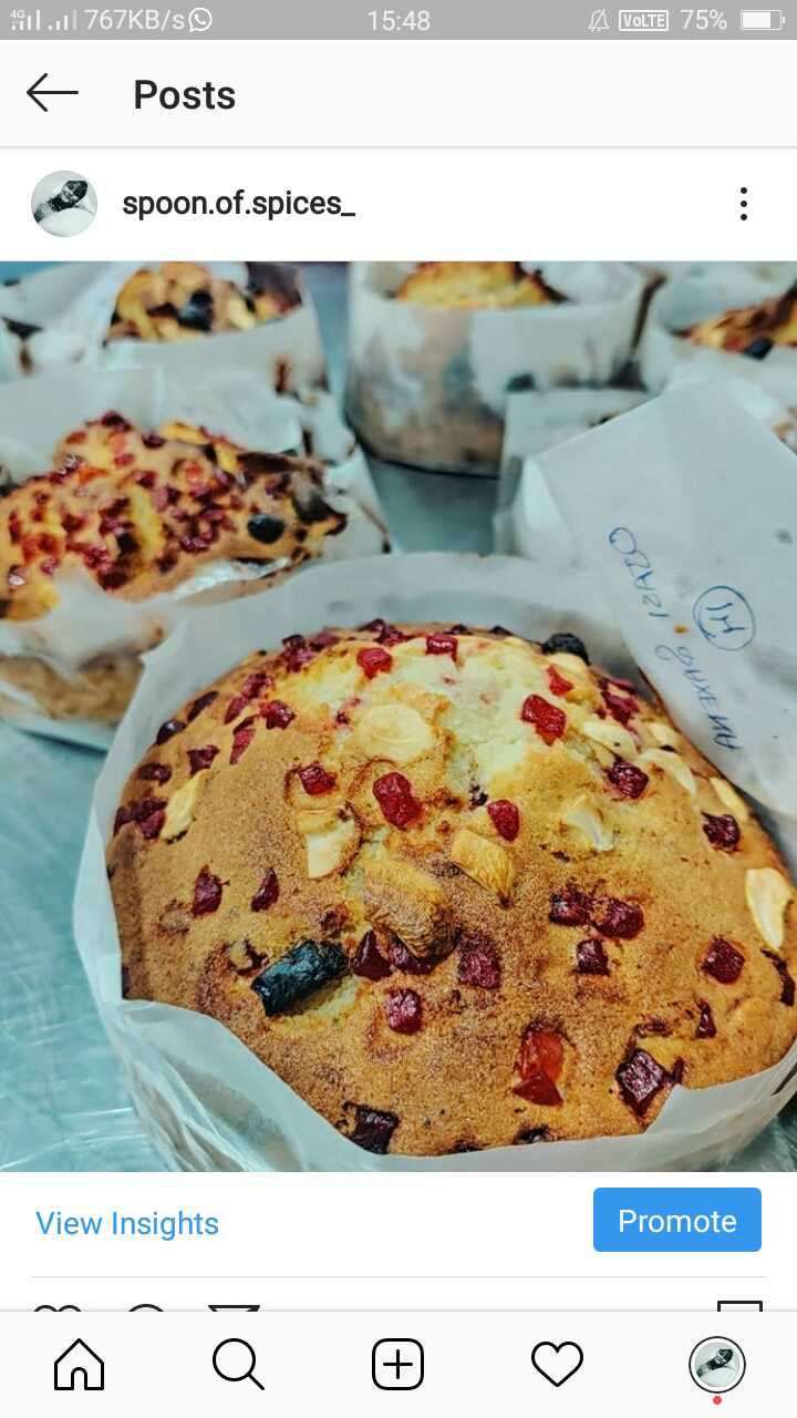 Dry Fruit Vanailla Cake 